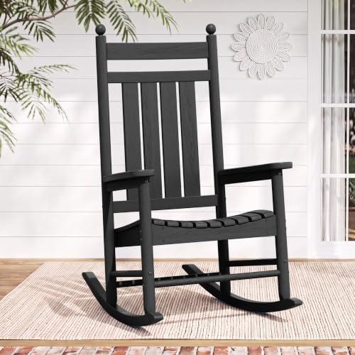 SERWALL Rocking Chair Outdoor, Comfortable Rocker by SERWALL