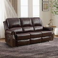 CANMOV Faux Leather Power Reclining Sofa, 3 Seat Electric Recliner Couch Sofa by CANMOV