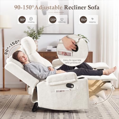 Reclining Sofa Couch, Loveseat 3 Seater Recliner Sofa - Image 3