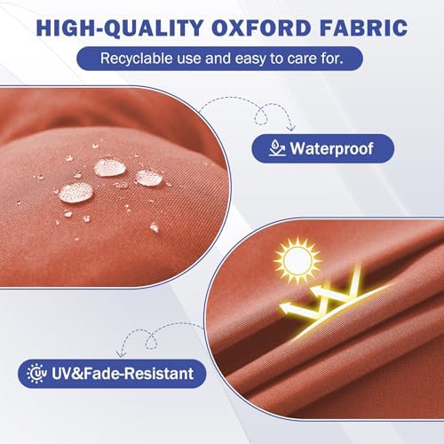 IPYNBAP Rocking Chair Cushion, Waterproof and Fade-Resistant Patio Chair - Image 4