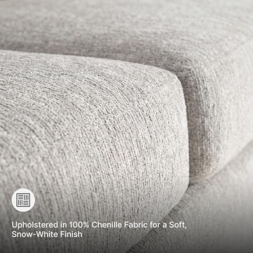 Signature Design by Ashley Queen Sleeper Sofa, Pull Out Couch, Snow White - Image 5