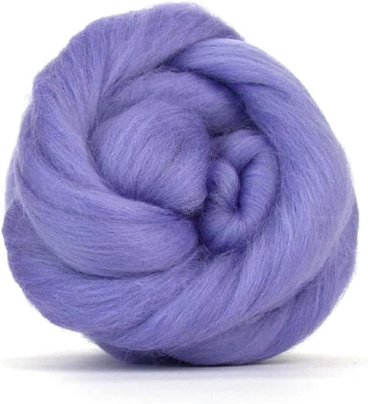 Revolution Fibers Merino Wool Combed Top | 1 lb Premium Wool Roving | 22 Micron, Best Merino Wool for Spinning, Tapestry, Needle Felting, Big Yarn Roving and Wall Hangings (Hyacinth)