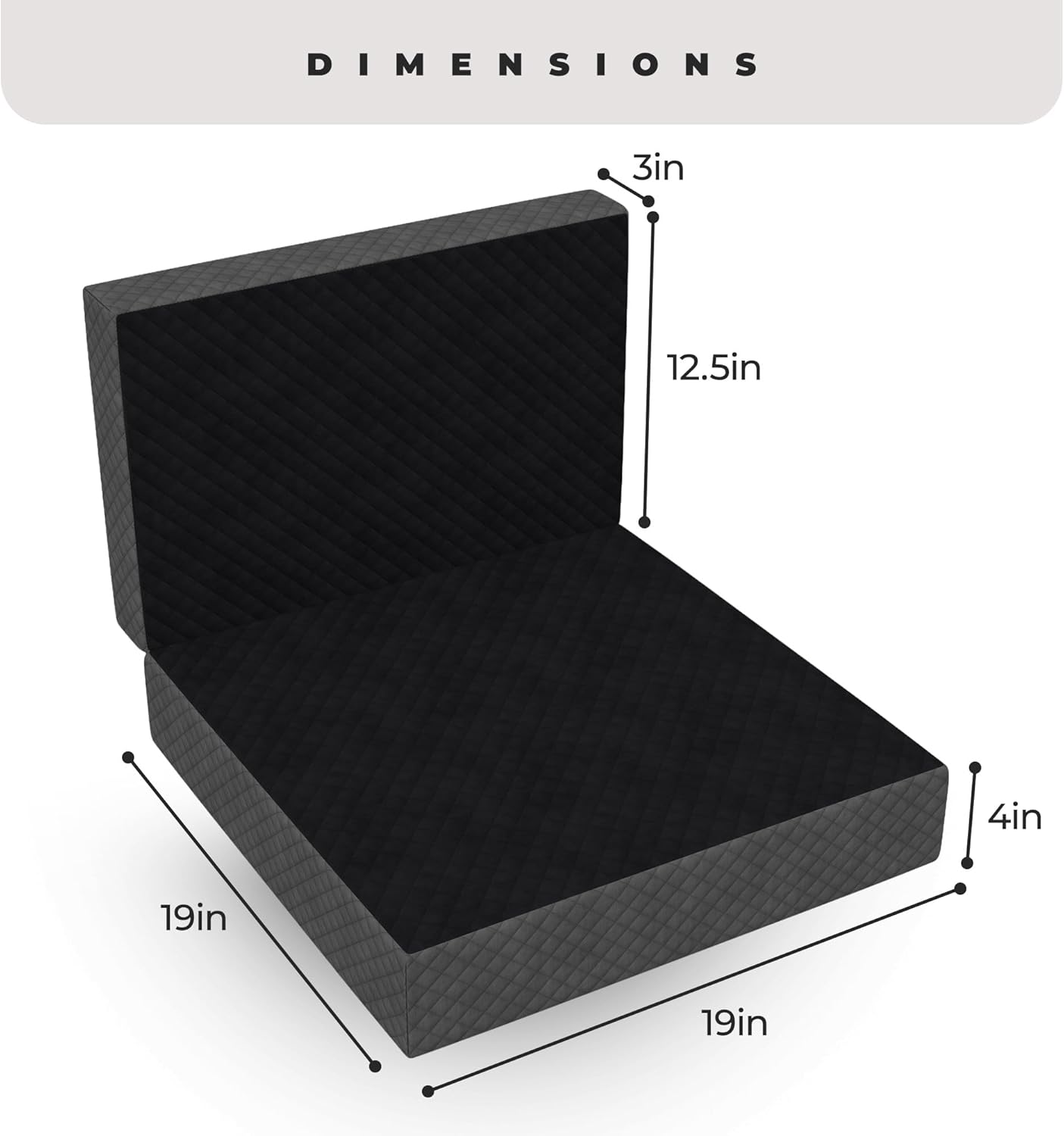 Kolbs Extra Large Recliner Cushion | Chic 2 Tone Velvet Cover (Seat with Back)