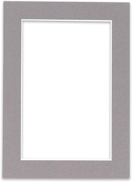 5x7 Mat for 8.5x11 Frame - Precut Mat Board Acid-Free Charcoal 5x7 Photo Matte Made to Fit a 8.5x11 Picture Frame, Premium Matboard for Family Photos, Show Kits, Art, Picture Framing, Pack of 1 Mat