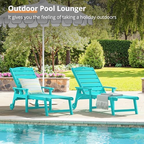 LUE BONA Outdoor Chaise Lounge, 5-Position - Image 4
