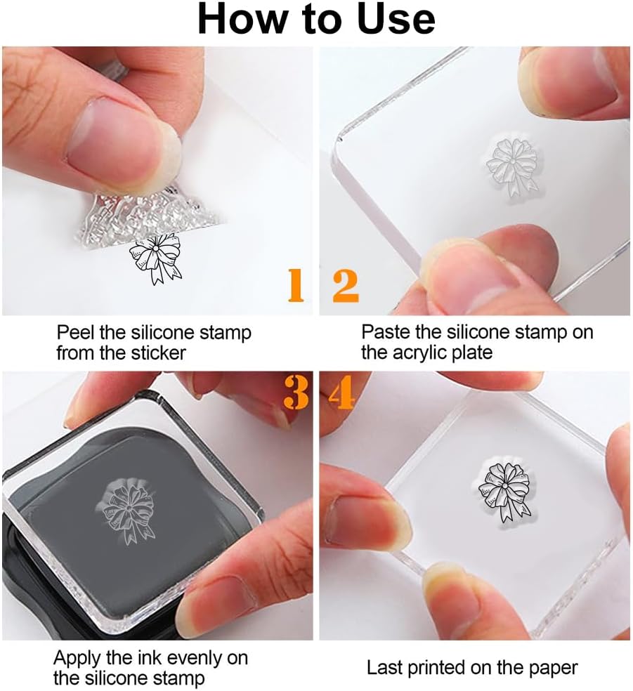 Fashion Girls Clear Stamps 6.3x4.3 Friendship Word Rubber Stamp Flower Silicone Stamps Star Heart Transparent Stamps for DIY Scrapbooking Card Making Photo Album Decor