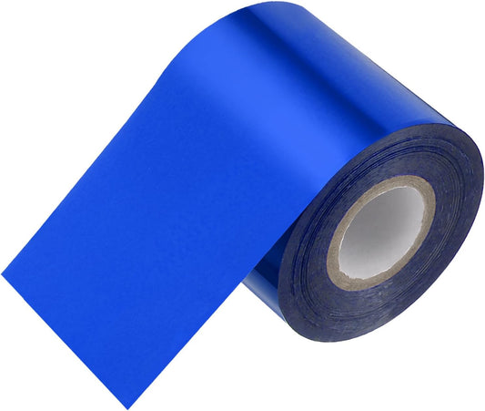 PATIKIL 2"x400Ft Hot Stamping Foil Paper, Heat Transfer Hot Stamping Paper Foil Roll for Leather DIY Logo Decor Craft Gift Package Scrapbook Card, Sky Blue