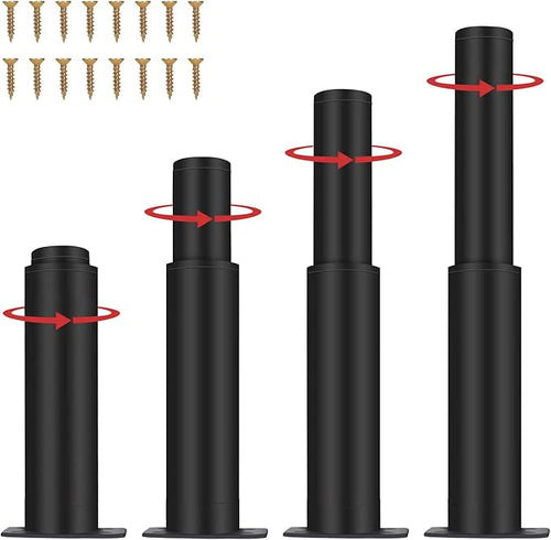 7"-12" Metal Adjustable Legs, Adjustable Height Replacement Legs by IRONDIY