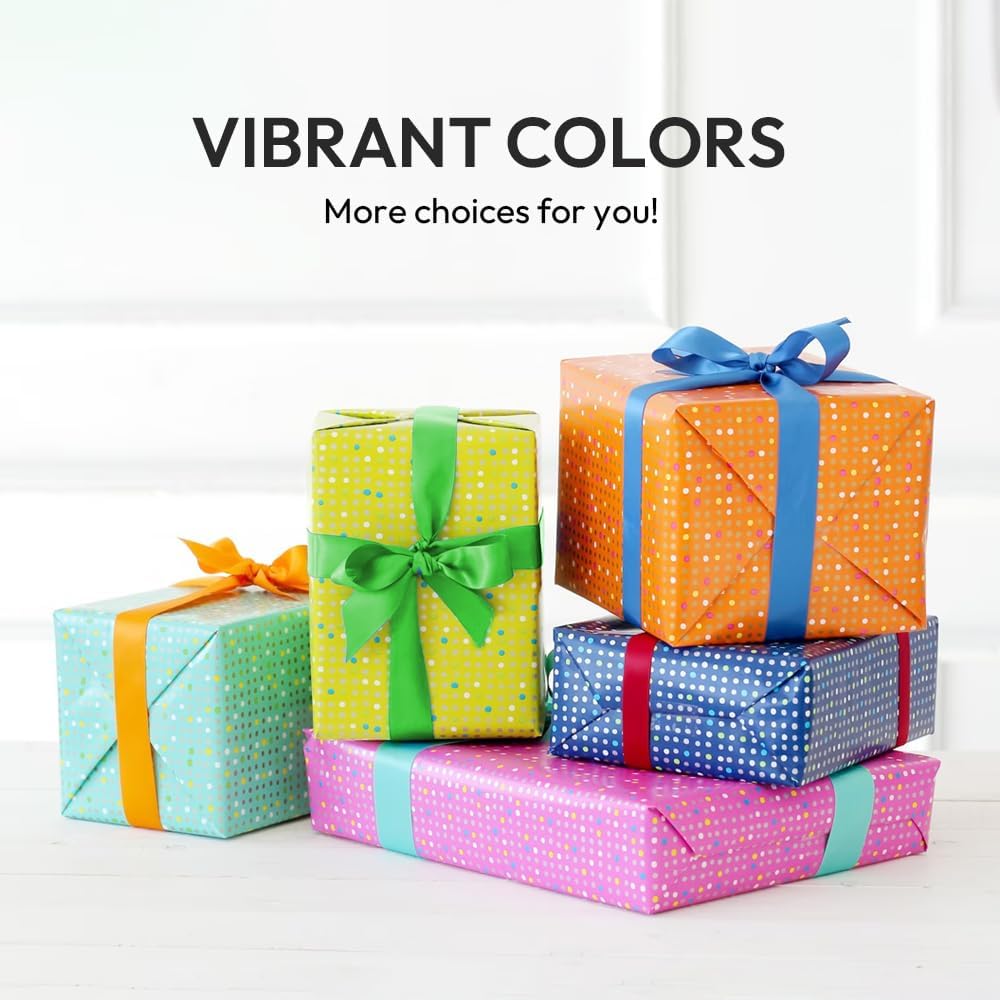 1" Width x 50 Yards Satin Fabric Ribbon, Ivory Ribbon Perfect for DIY Bows, Swags, Gift Wrapping, Craft, Flower Bouquet，Christmas and Party Decoration