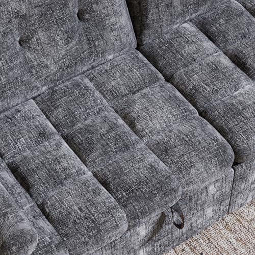 86'' Sleeper Sofa Bed with Side Table & Adjustable Backrest - Image 7
