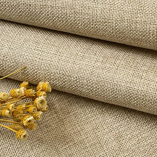 TinaKim Uplolstery Fabric, Slub Faux Linen Material, - Image 2