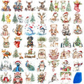 ZMRU 48 Sheets Vintage Christmas Rub On Transfers by ZMRU