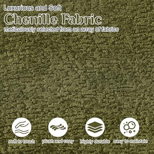 131" Oversized Sectional Sofa for Living Room, Modern Luxury Plush Chenille - Image 4
