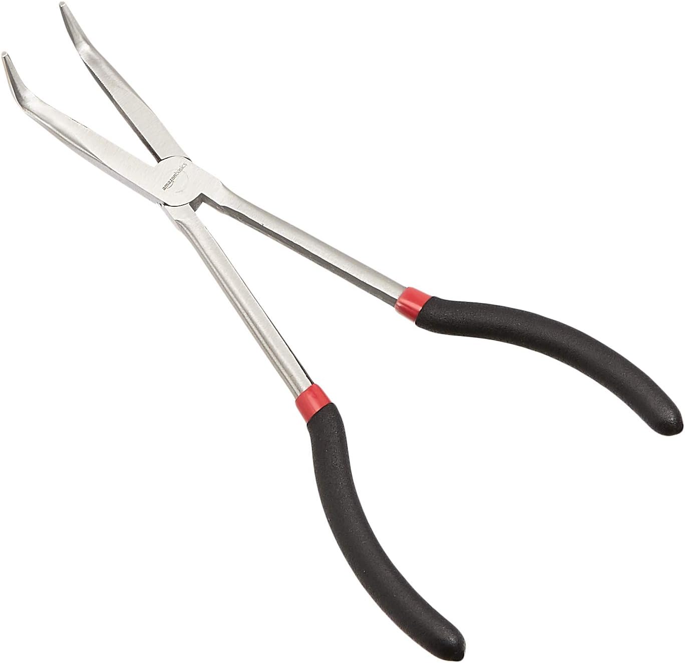 Amazon Basics Long Reach Needle Nose Pliers Tool Set, 3-Piece, Black