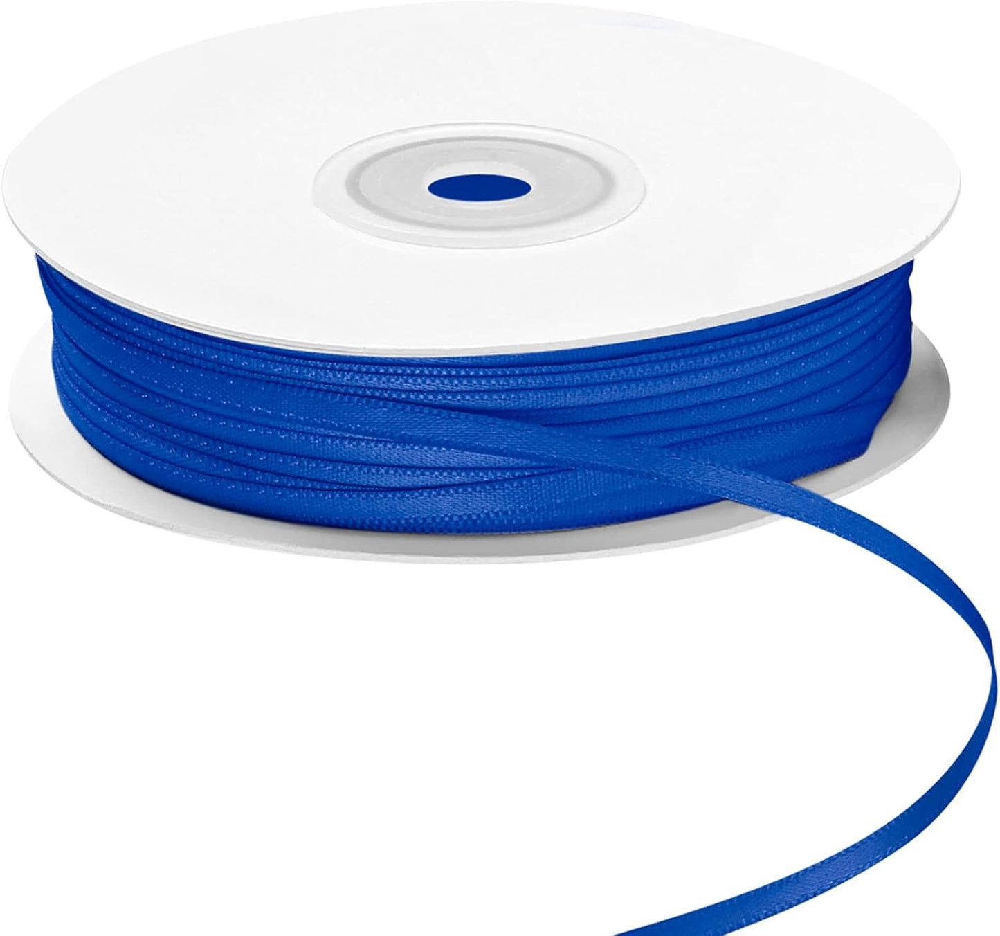 LIUYAXI Blue Double Faced Satin Ribbon, 1/8" X Continuous 100 Yards, Thin Ribbons Perfect for Gift Wrapping Wedding Invitation Card Hair Bows Tag Floral Arrangement DIY Craft