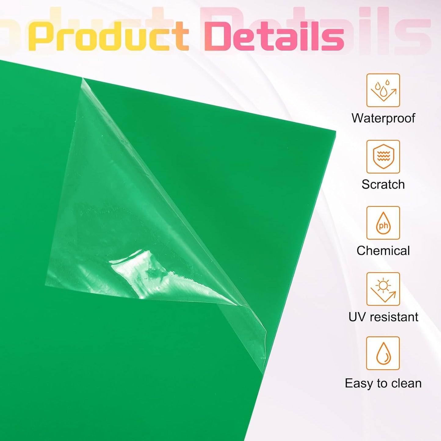uxcell 3Pcs Acrylic Sheets 12x8 Inch Acrylic Panel 1/8 Inch-3mm Plastic Board for Picture Frames Sign Holders DIY Display Projects Craft, Green