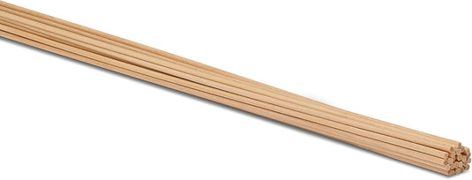 Dowel Rods Wood Sticks Wooden Dowel Rods 1/8 x 24 Inch Unfinished Hardwood Sticks for Crafts and DIYers 25 Pieces by Woodpeckers