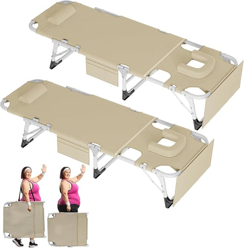 ABORON Oversized Folding Sun Tanning Chair, 3 in 1 5-Position Adjustable by ABORON