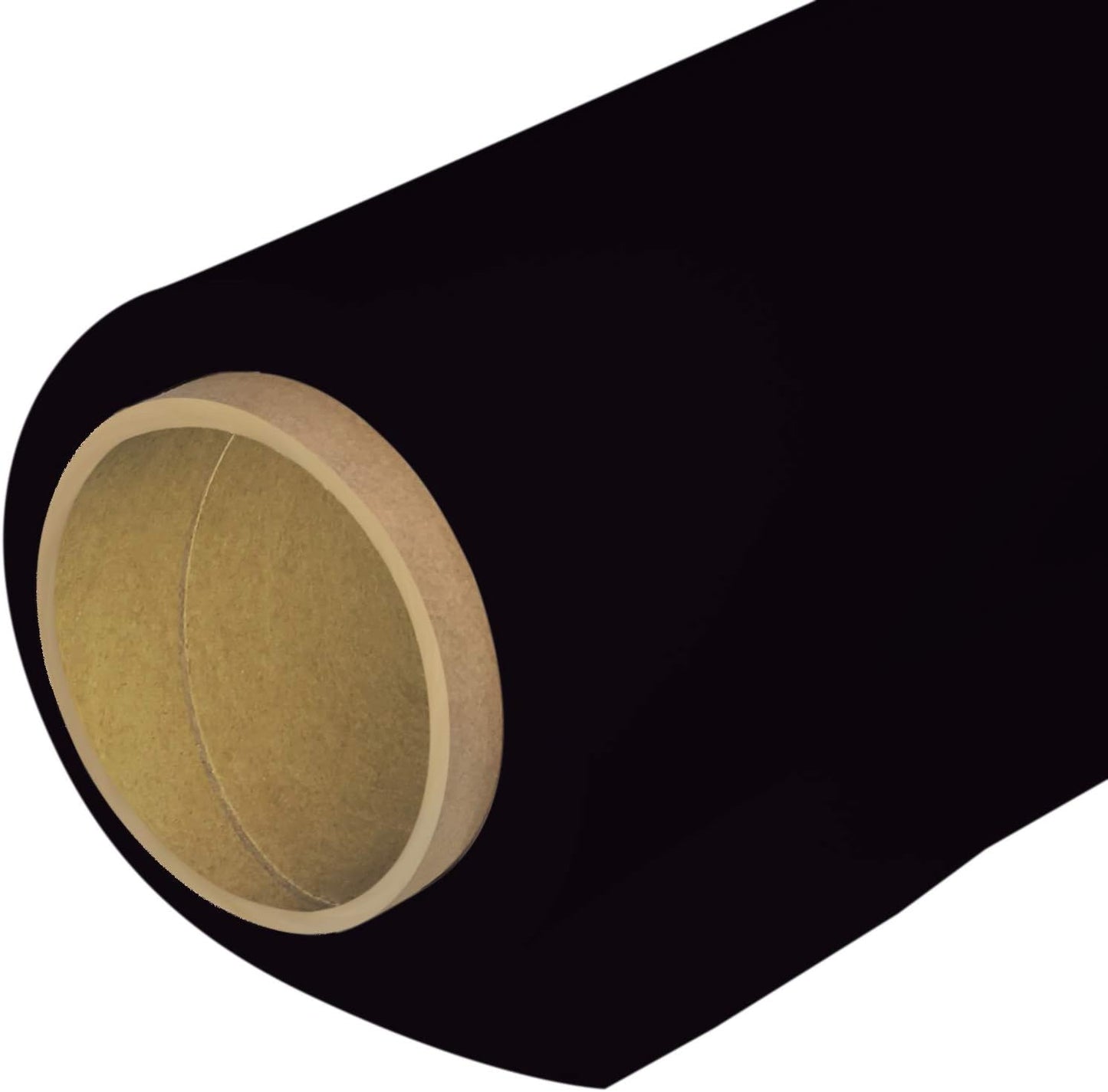 Seamless Photography Background Paper Roll, Black Photo Paper Backdrop for Photography, Video and Streaming (107''x36' Jet)