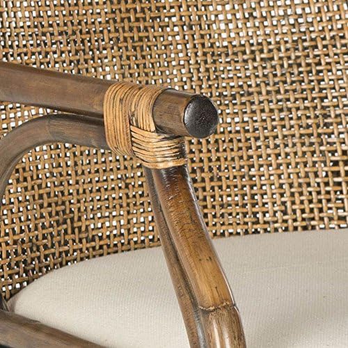 SAFAVIEH Gianni Wood Accent Chair, 19.8" Seat Brown/Black SEA4011A - Image 6