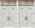 Befrases Set of 2 Farmhouse Storage Cabinet by Befrases