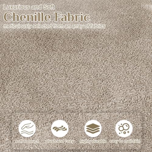 134" Oversized Sectional Sofa for Living Room, Modern Luxury Plush Chenille - Image 4