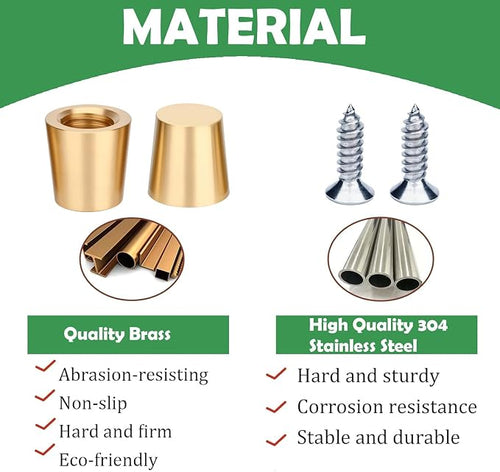 4 PCS Brass Cutting Board Feet - Image 2