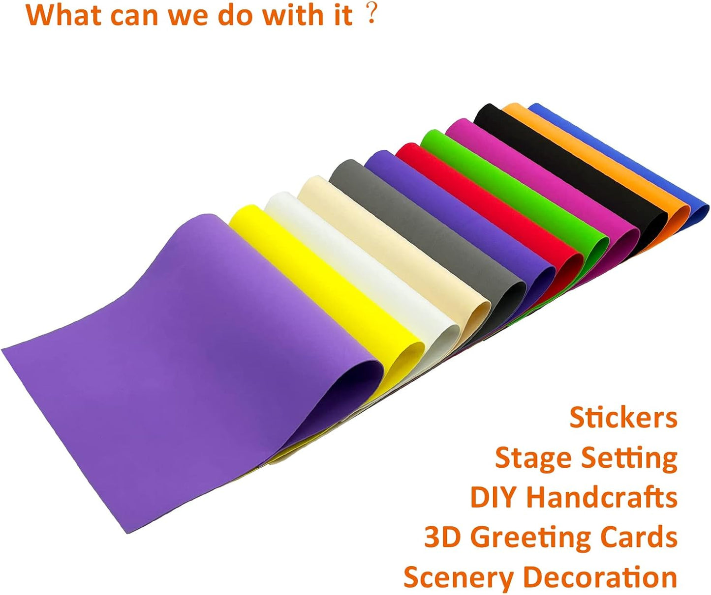 20 PCS EVA Foam Sheets DIY Handcraft Materials 1mm Thick 15.7 x 11.8 Inches Black EVA Foam Papers for Arts and Crafts