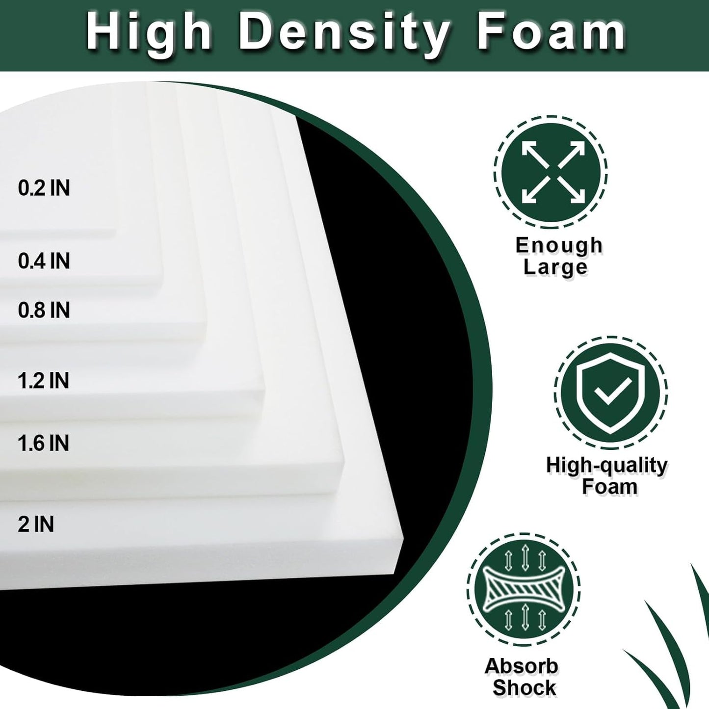 59x79x0.4 Inches Craft Foam Sheets, Suitable for Shipping, Packing, Mailing, DIY, Cosplay, Cushioning Foam, 35D High Density Foam Sheets