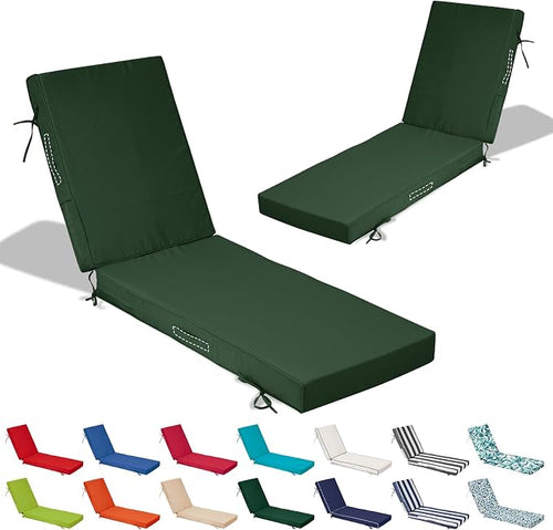 80x26x4in Lounge Cushions for Outdoor Furniture, Outdoor Lounge Chair Cushions by Odsiikly