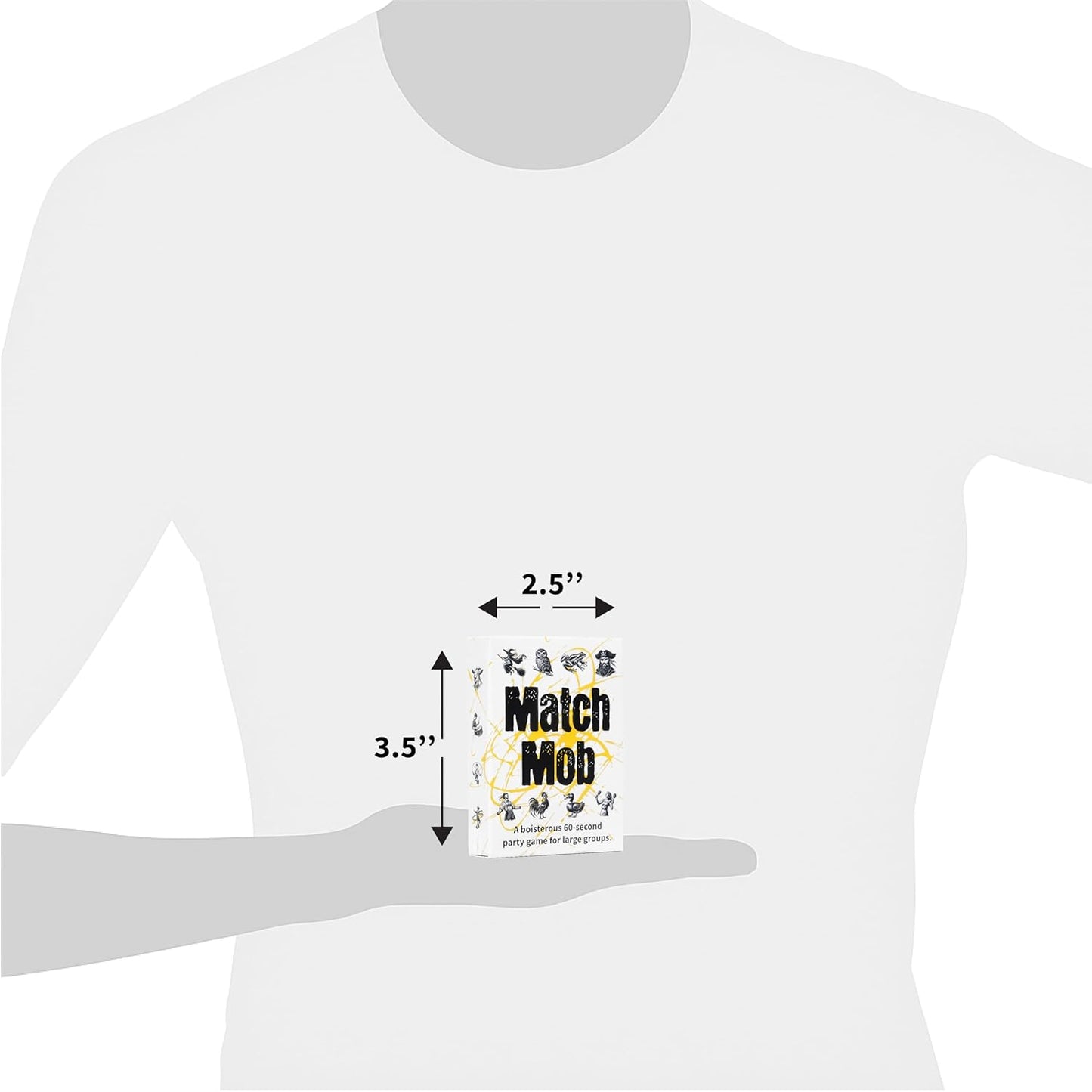 Match Mob – Fast-Paced 1-Minute Party Game for Large Groups – Hilarious Chaotic Charades – Quick & Easy Party Games for Adults, Teens & Kids – Ages 7+ for 3-16+ Players