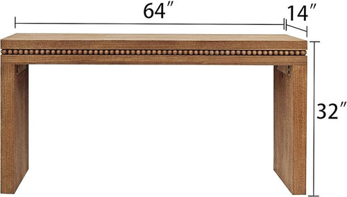 64" Console Table for Living Room, Long Sofa Table Behind Couch - Image 2