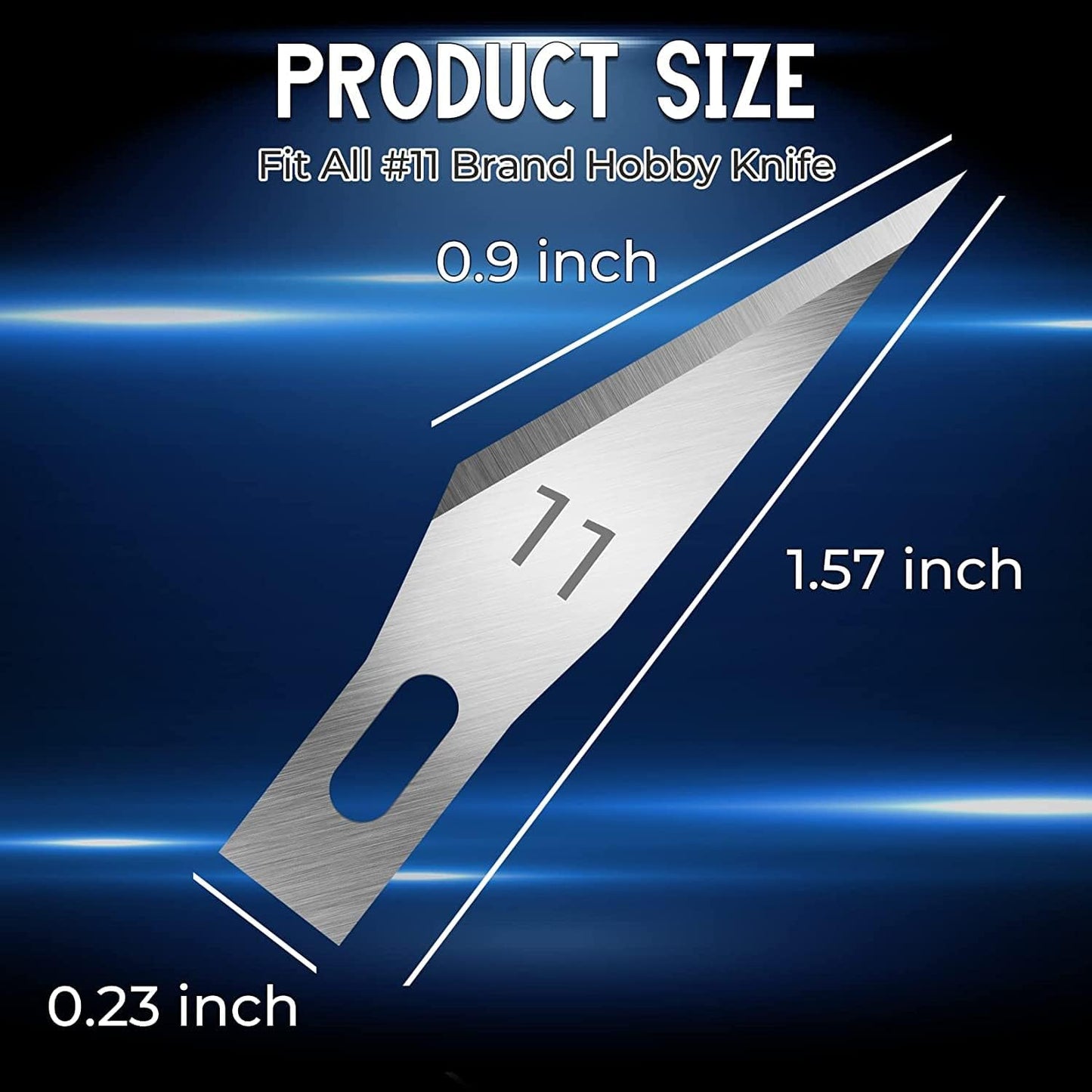 60 Pack Exacto Knife Blades 11, Craft Knife Blades Replacement, Exacto Blade 11, Hobby Knife Blade Refills for Art, Craft, Scrapbooking, Cutting, Carving