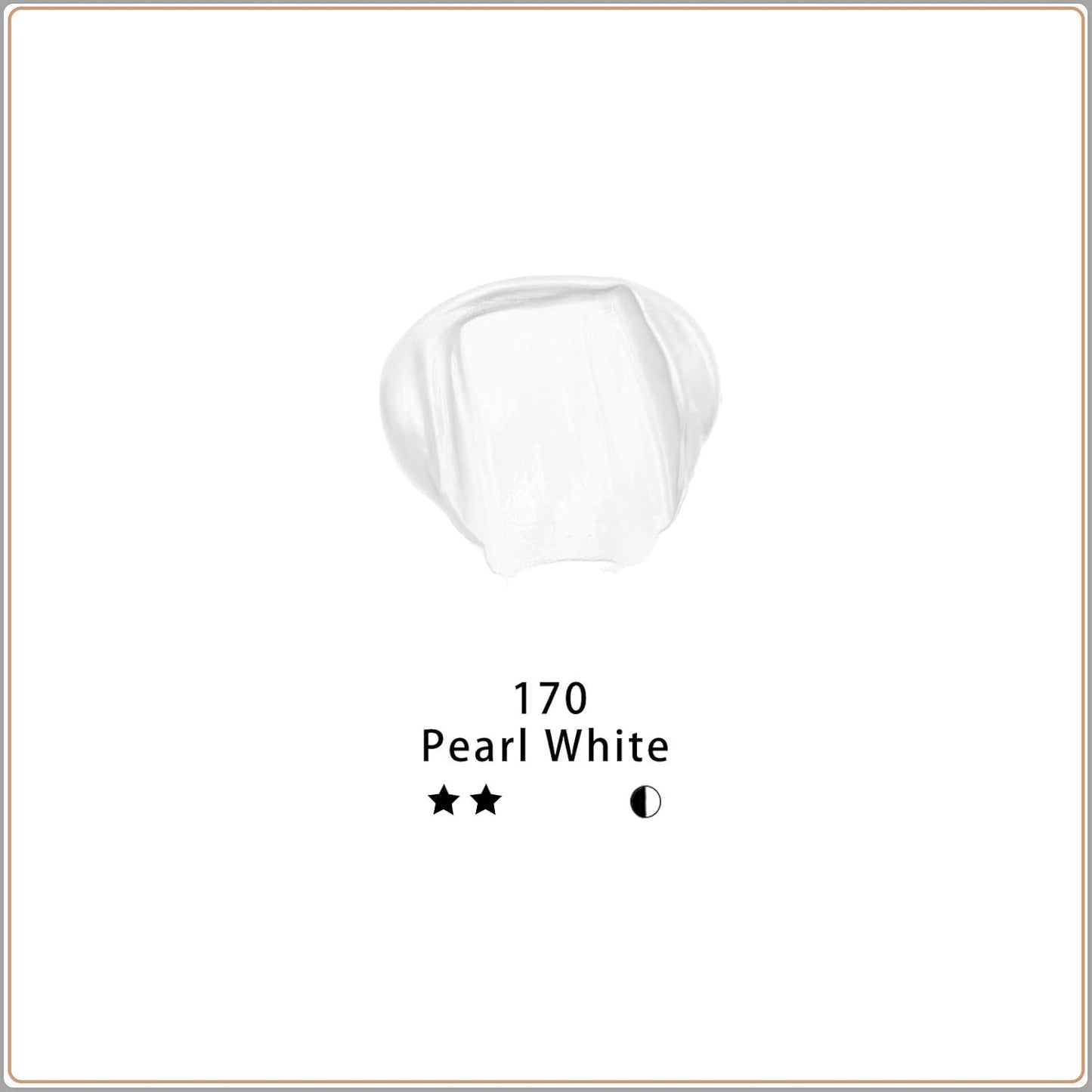 Artecho White Acrylic Paint, Pearl White (120ml / 4.05oz) Tubes, Art Craft Paints for Canvas, Rock, Stone, Wood, Fabric, Art Supplies