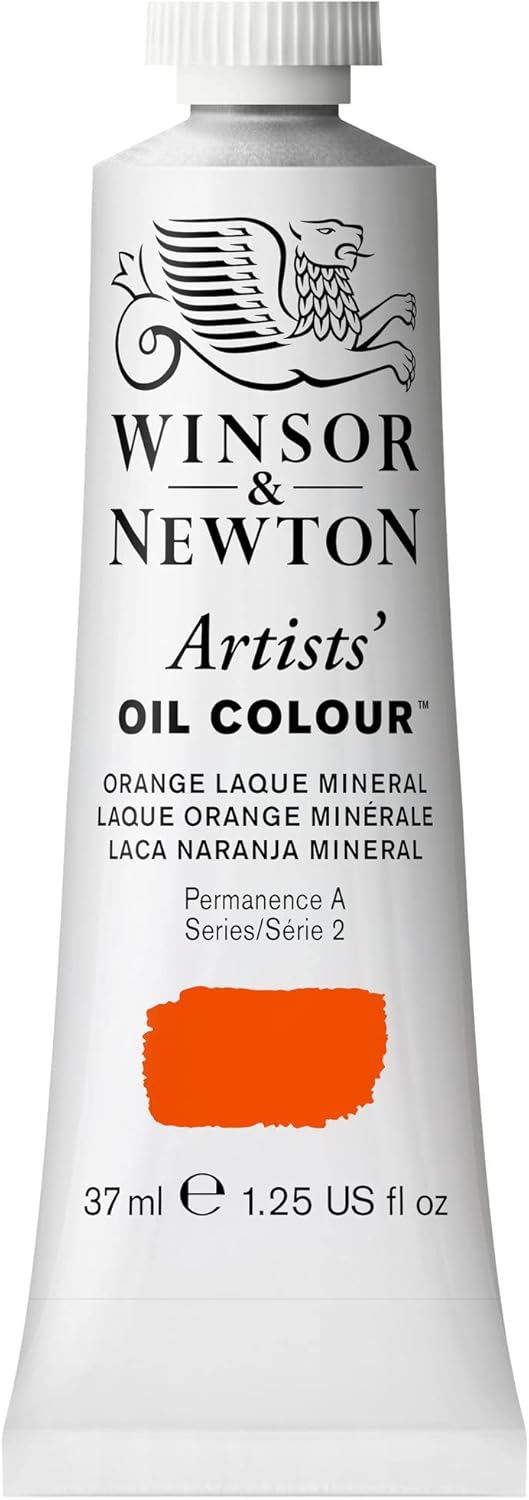 Winsor & Newton Artists' Oil Color, 37ml (1.25 oz) Tube, Orange Laque Mineral