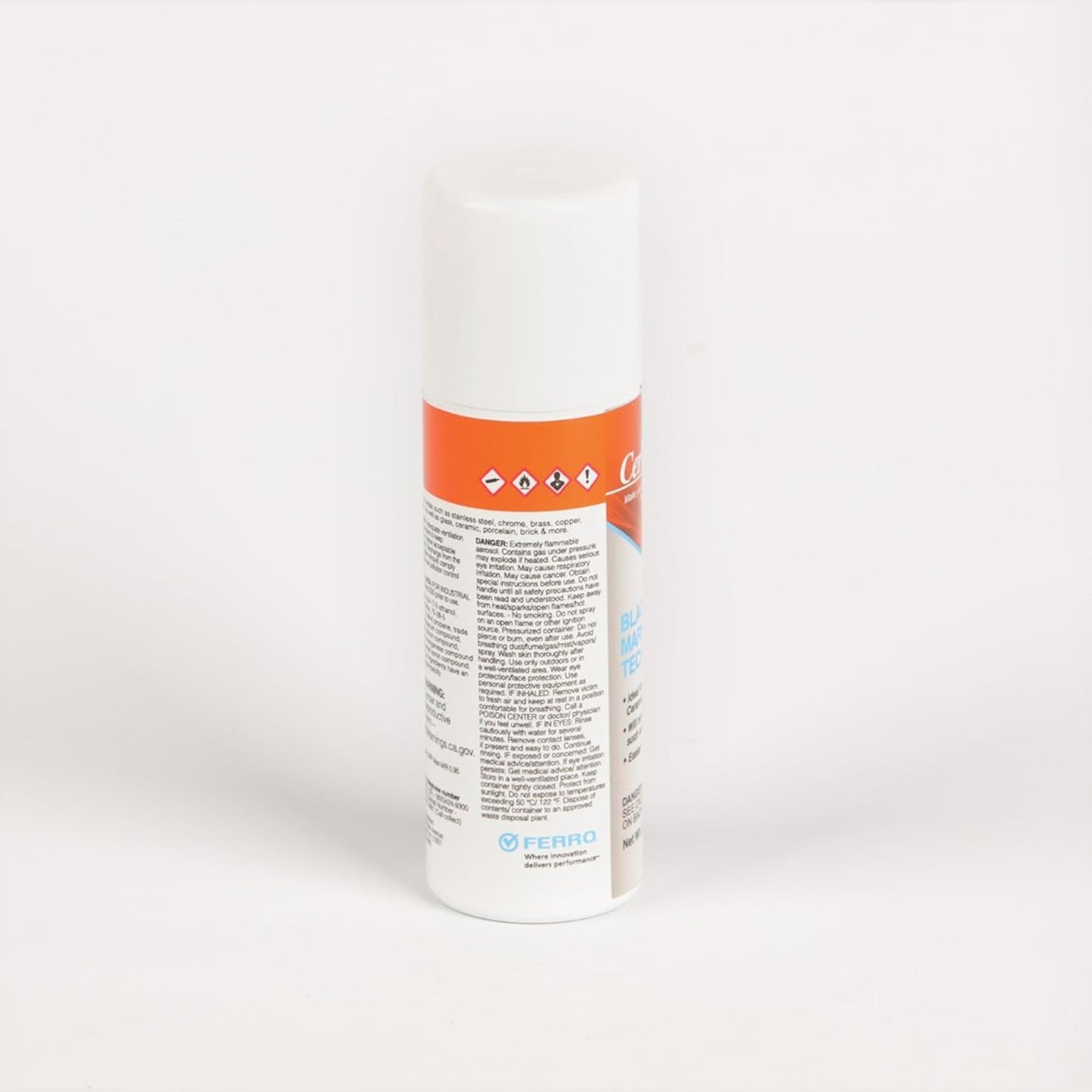 Cermark Ultra Aerosol Spray for Black Laser Marking. Great for Stainless, Glass, Slate, Metal, & Ceramic. Bonding Adhesive (2oz) (24)
