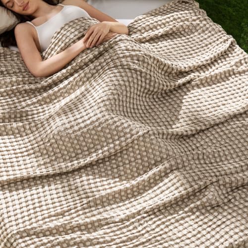 Bedsure Cooling Waffle Blanket for Hot Sleepers by BEDSURE
