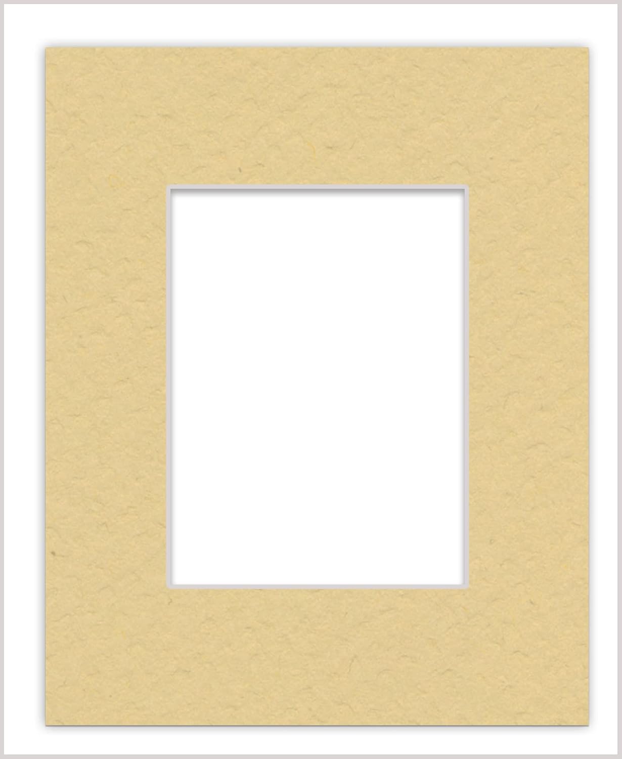 5.5x8.5 Mat for 8.5x11 Frame - Precut Mat Board Acid-Free Marzipan Beige 5.5x8.5 Photo Matte For a 8.5x11 Picture Frame, Matboard for Family Photos, Show Kits, Art, Picture Framing, Pack of 1 Mat