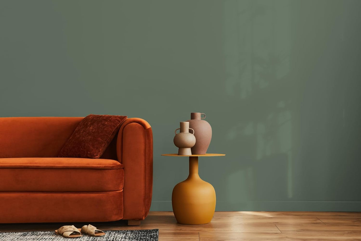 EVOLVE Paint & Primer: Environment-friendly, Eggshell with One-coat Coverage for Interior & Exterior surfaces (Ivy Green, 5-Gallon)