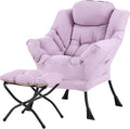 Tiita Lazy Chair with Ottoman, Comfy Leisure Sofa Armchair with Ottoman by TiitaHome