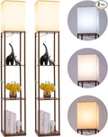Gupuzm Floor Lamp with Shelves, Modern Square Standing Lamp with 3 Color by GUPUZMproducesandsellslamp