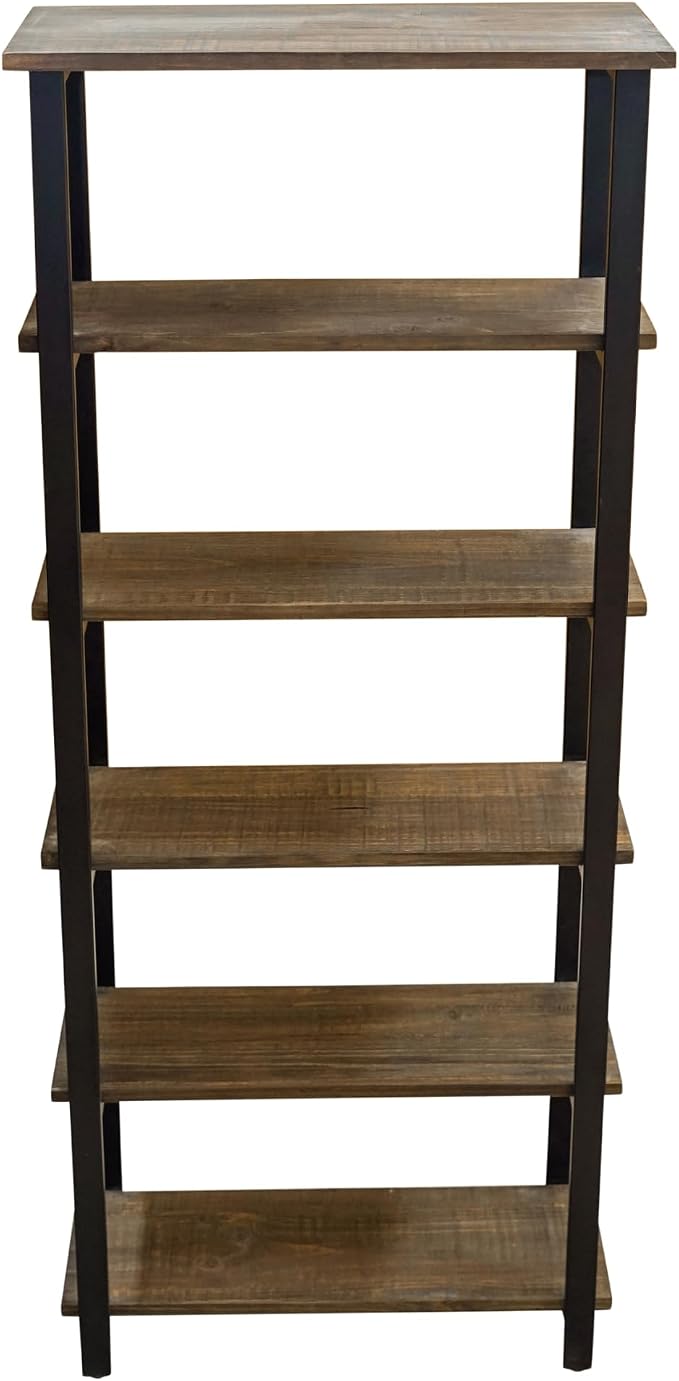 Alaterre Furniture Pomona Living Room 6-Tier Solid Wood Bookcase - Image 11