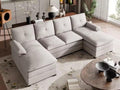 U-Shaped Sectional Couches for Living Room Furniture Sofas Set Sofa Sleeper by Unknown