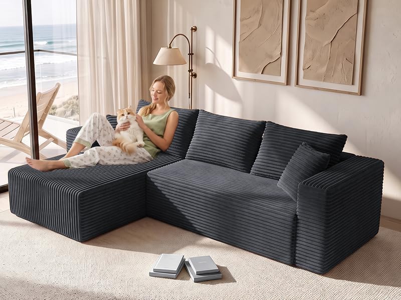 93" L-Shaped Boneless Couch for Living room - Image 3
