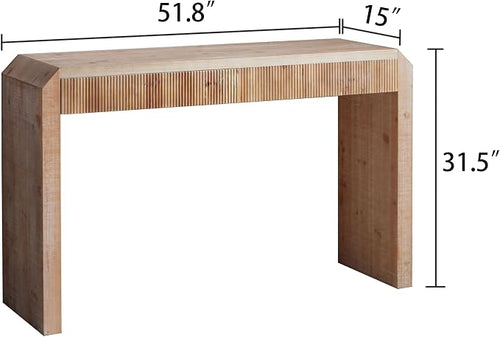 51.8" Wood Console Table for Entryway, Modern Sofa Table Behind Couch - Image 2
