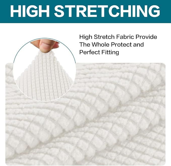 Turquoize Stretch Sofa Slipcover 2 Pieces Sofa Cover Couch Cover - Image 4