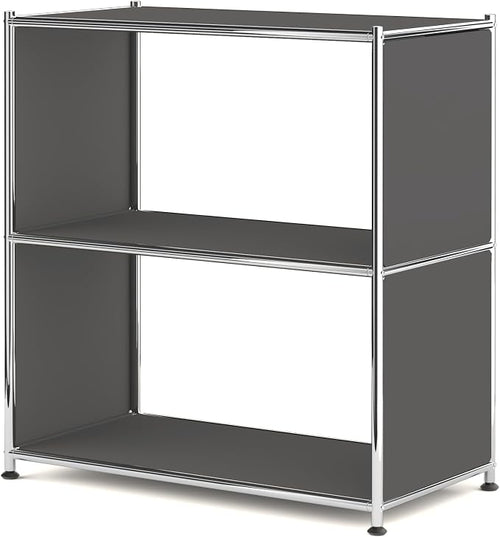 32-Inch 2-Tier Metal Bookcase, Open Shelf Storage Organizer by SIMPLINK