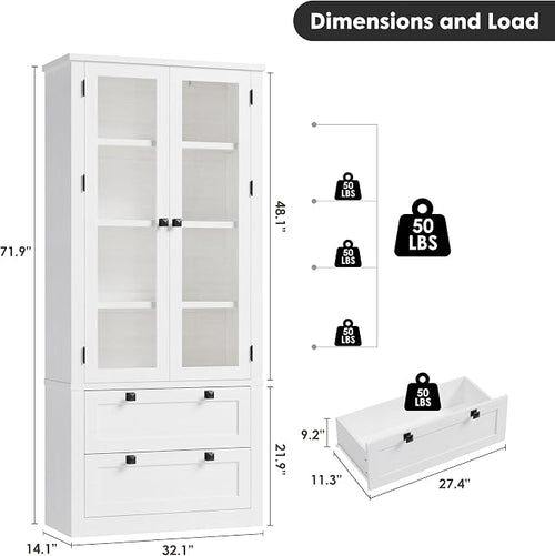 71" Tall Kitchen Pantry Cabinet - Image 2