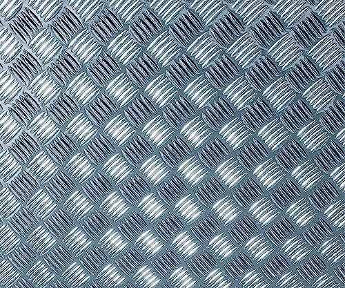 d-c-fix® Sticky Back Plastic Metallic Chequered Plate High Gloss Silver 67.5cm - Image 3