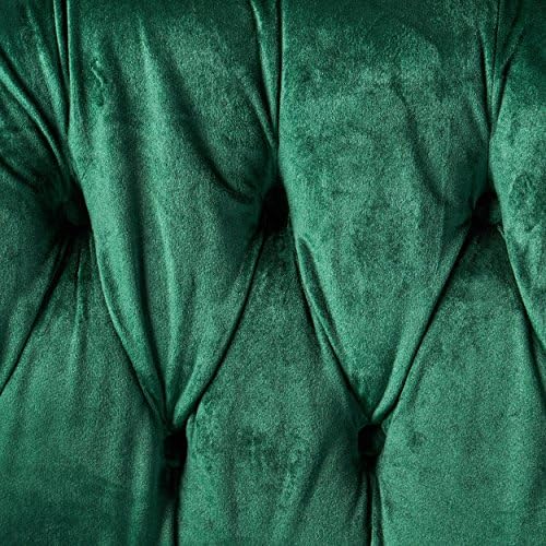 GDFStudio Melaina Tufted Chesterfield Velvet Loveseat - Image 6